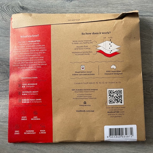 Modibodi Period Proof Sleep Short 2 Pack - Picture 5 of 5